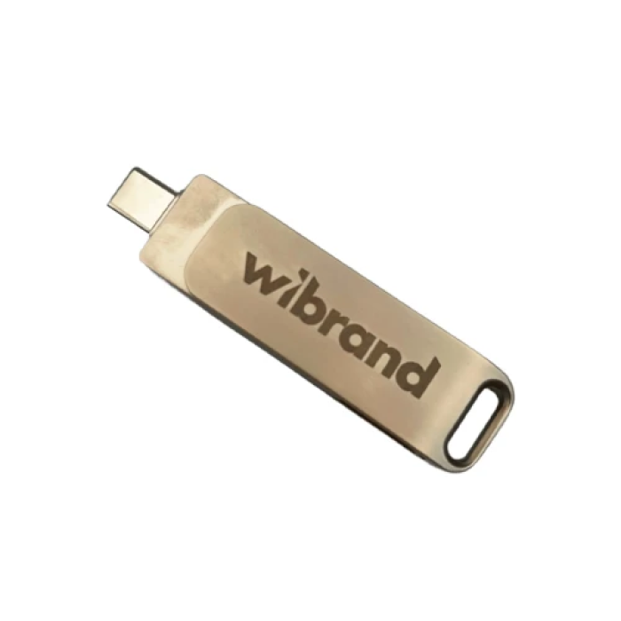Зовнішній SSD Wibrand Wolf на 1 ТБ, сріблястий Type-C