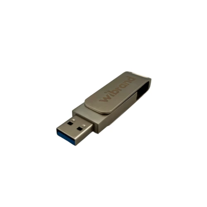 Зовнішній SSD Wibrand Wolf на 1 ТБ, сріблястий Type-C