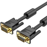 Кабель VGA (відеокабель) Vention DAEBL VGA M-M, 10 м, чорний