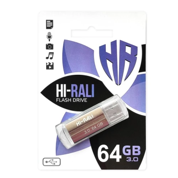 USB-флешка Hi-Rali Corsair 64 ГБ, USB 3.0 Bronze