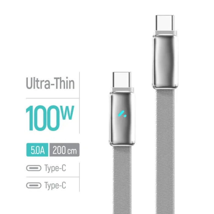USB-C кабель ColorWay CW-CBPDCC100-GR для синхронізації та живлення