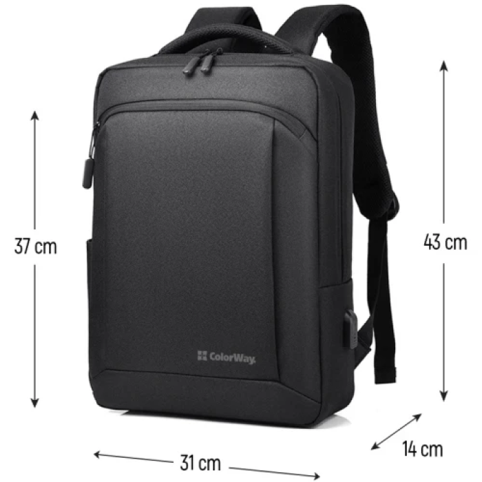 Рюкзак ColorWay Practical для ноутбука до 17.3 дюйма