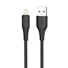 Кабель USB Lightning (зарядний кабель) ColorWay USB AM–Lightning 3A 1 м чорний