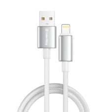 Кабель USB—Lightning (зарядний кабель) ColorWay 1 м, білий, 3 А