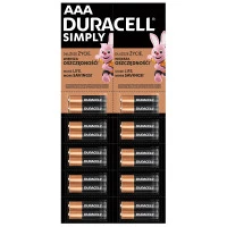 Батарейки AAA (лужні) (елементи живлення) Duracell Simply 2×10 шт, 1,5 В