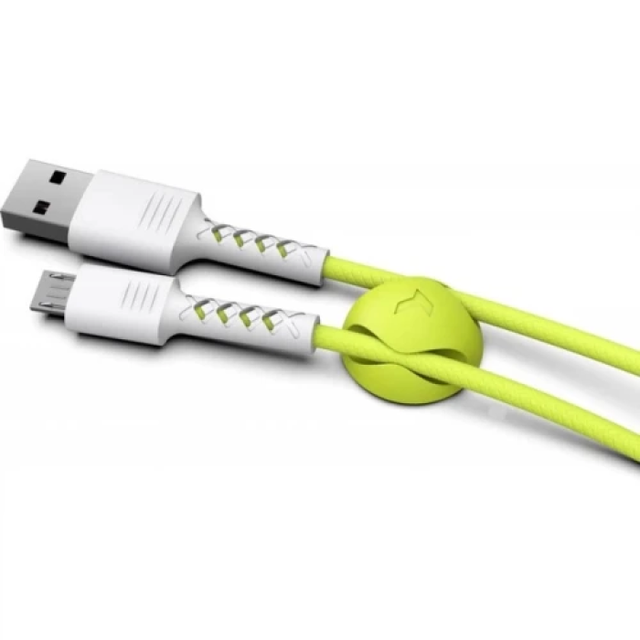 Кабель USB–microUSB Pixus Soft, 1 м, зелений