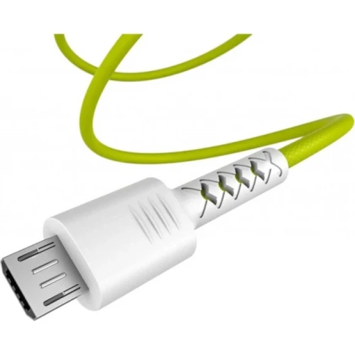 Кабель USB–microUSB Pixus Soft, 1 м, зелений