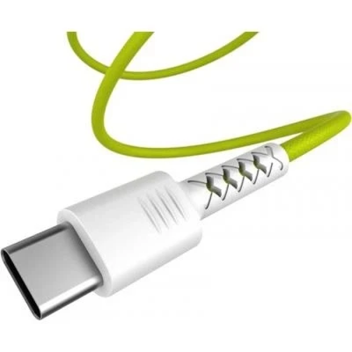 USB-C кабель Pixus Soft 1 м, 2,1 А, Lime