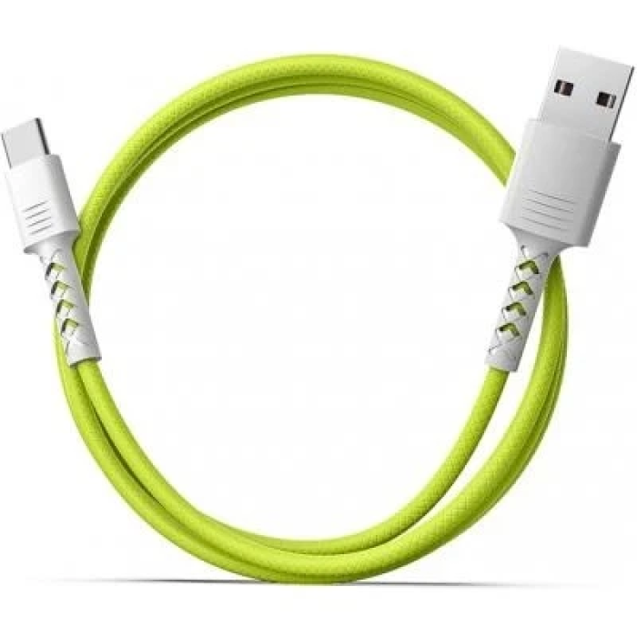 USB-C кабель Pixus Soft 1 м, 2,1 А, Lime