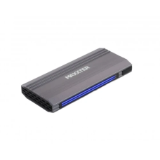 Зовнішня кишеня для SSD (бокс для M.2) Maxxter EHDE-2280SRGB-01 1xM.2 NVMe, сірий