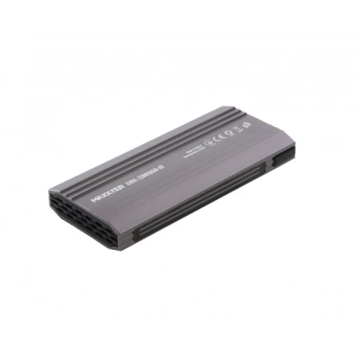 Зовнішній бокс Maxxter для SSD M.2 NVMe з RGB