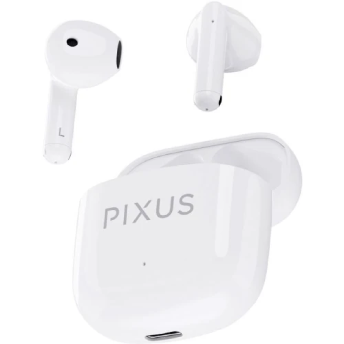 Бездротові навушники Pixus Muse TWS White з роботою до 5 год
