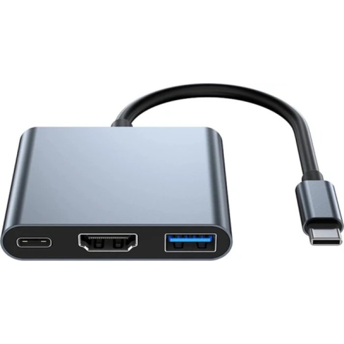 USB-хаб Dynamode 3-в-1 Type-C 3.0 з HDMI 4K