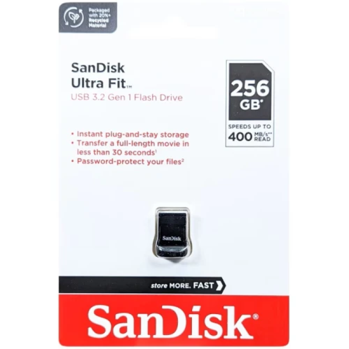 Флешка SanDisk Ultra Fit 256 ГБ з USB 3.2 Gen 1