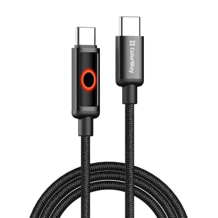 Кабель USB-C — USB-C ColorWay на 1 м, 60 Вт