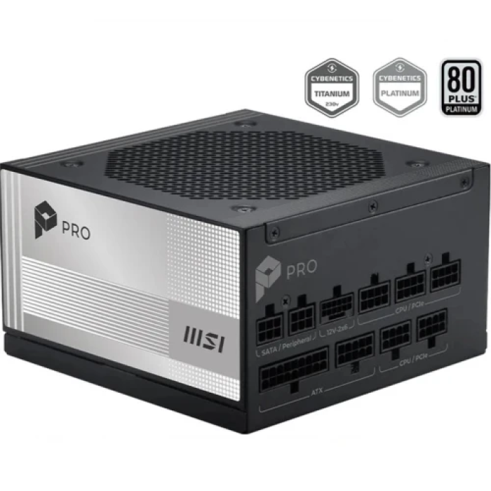 Блок живлення MSI PRO A1000PL PCIE5 для потужного ПК