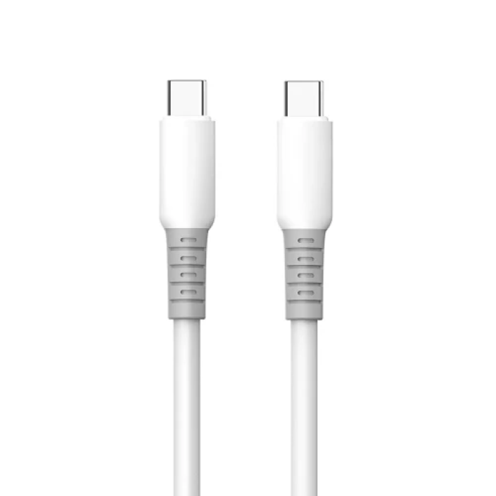 Кабель USB-C–USB-C ColorWay CW-CBPDCC093-WT, 1 м