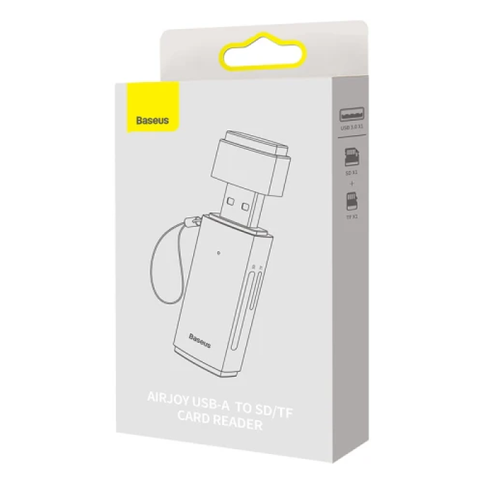Кардридер Baseus Lite USB 3.0 сірого кольору