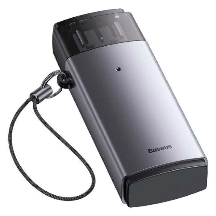 Кардридер Baseus Lite USB 3.0 сірого кольору