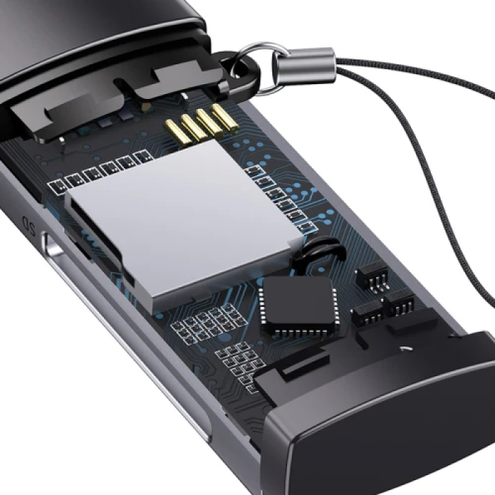 Кардридер Baseus Lite USB 3.0 сірого кольору