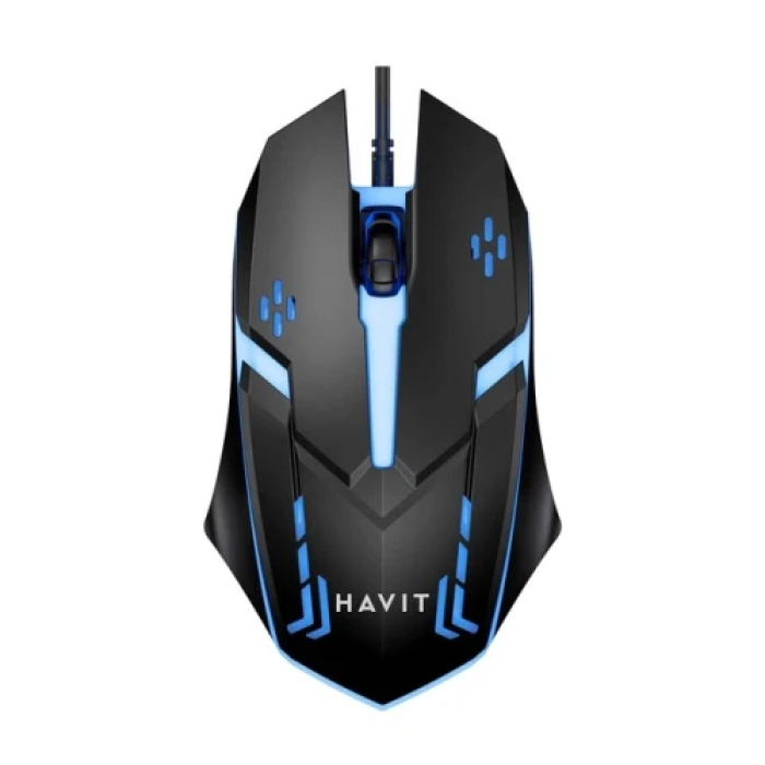 Оптична USB-миша Havit MS4237 чорна з підсвіткою