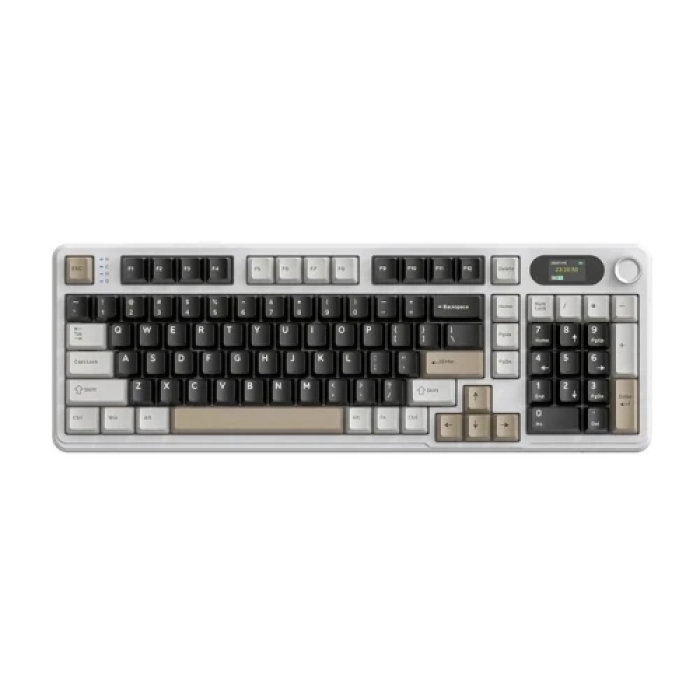 Бездротова механічна клавіатура Attack Shark X98 White з RGB-підсвічуванням