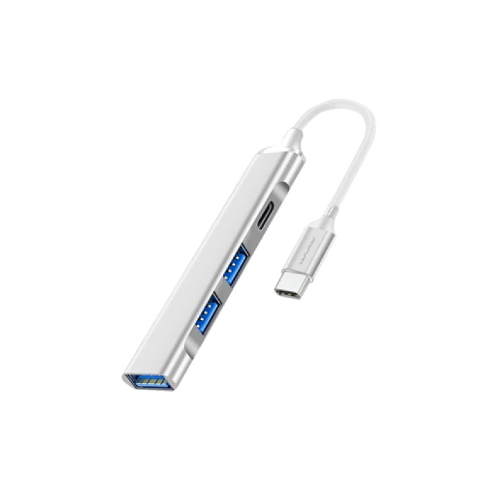 USB-хаб WUW X236 Type-C 3.0 із чотирма портами