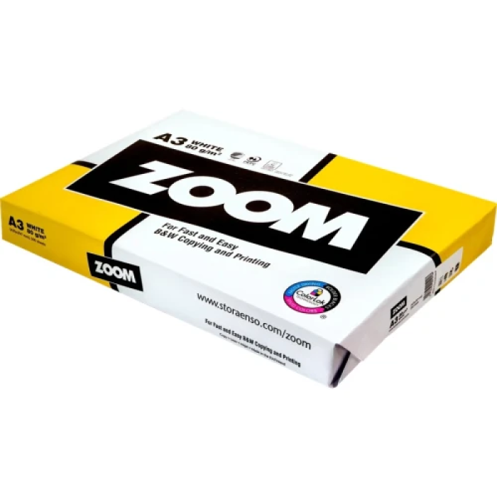 Офісний папір ZOOM А3 — 500 аркушів, 80 г/м²