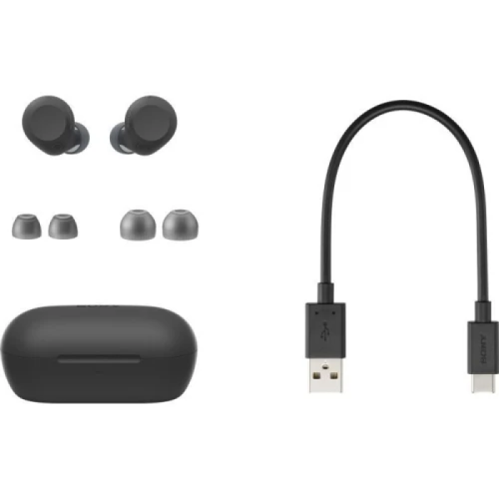 Чорні бездротові навушники Sony WF-C710N з ANC