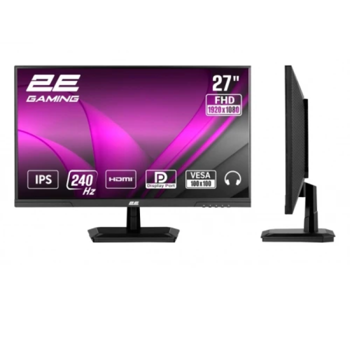 Ігровий монітор 2E G2725B із діагоналлю 27″ та частотою 240 Гц