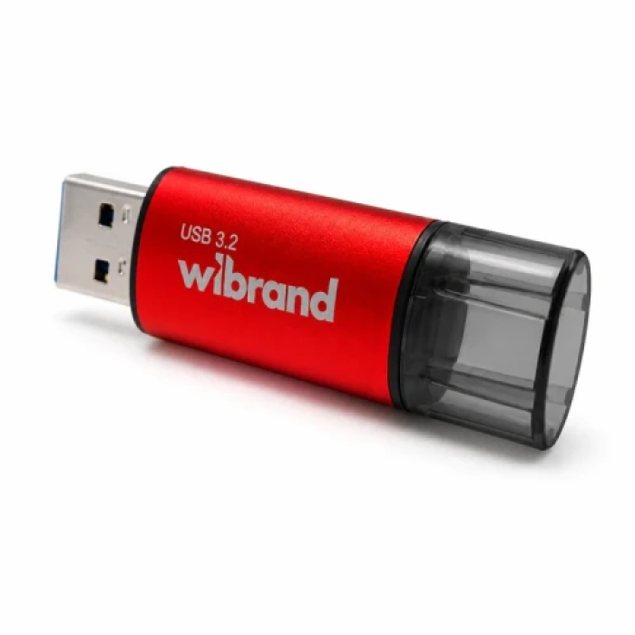 Червона USB-флешка Wibrand Ladybug на 128 ГБ