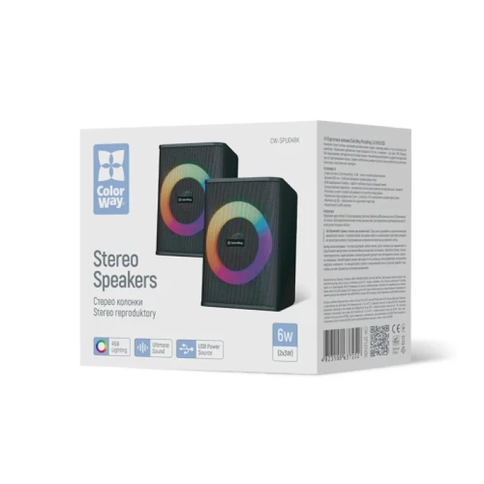 Комп’ютерні колонки ColorWay PulseRing 2.0 з RGB-підсвічуванням
