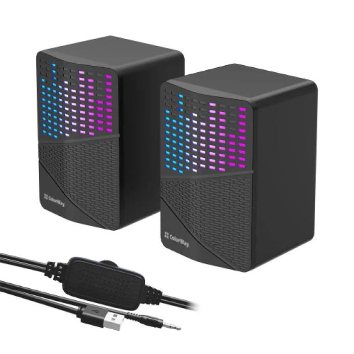 Провідні колонки ColorWay SoundWave 2.0 6 Вт з RGB