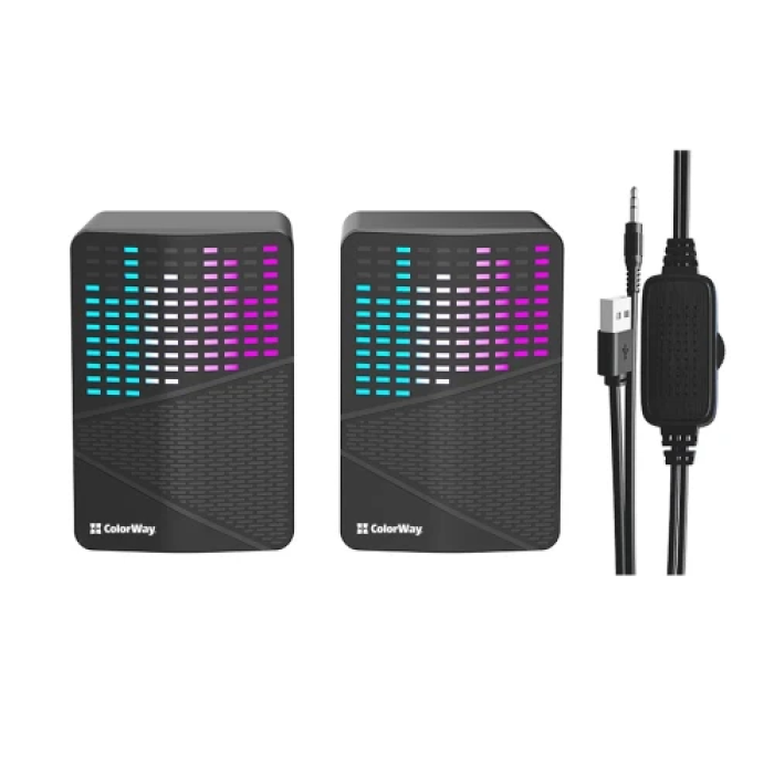 Провідні колонки ColorWay SoundWave 2.0 6 Вт з RGB