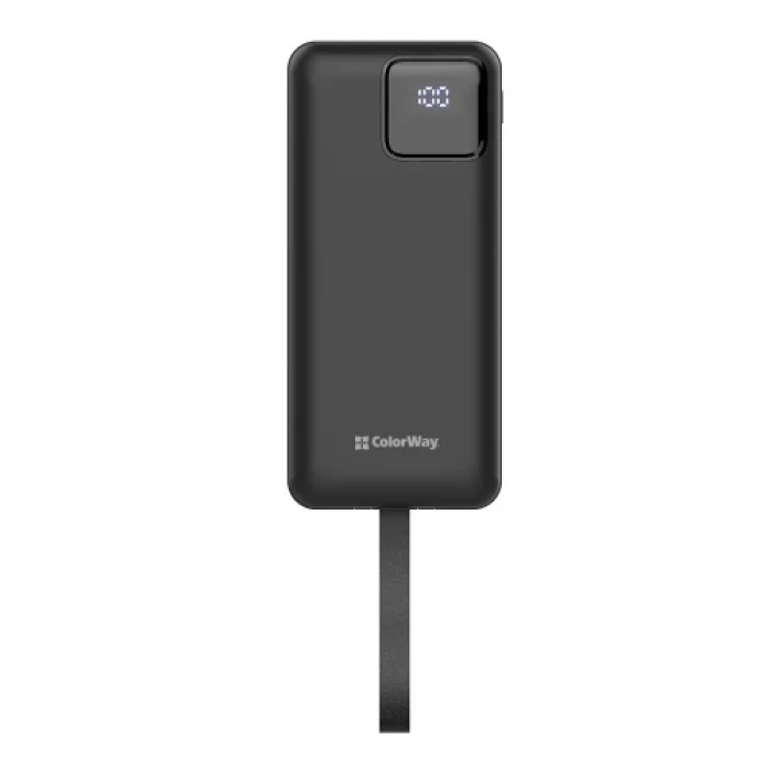Повербанк ColorWay EnergyHub на 30000 мА·год, Black