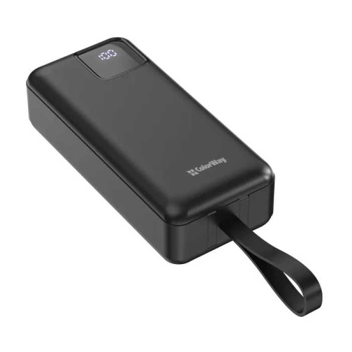 Повербанк ColorWay EnergyHub на 30000 мА·год, Black