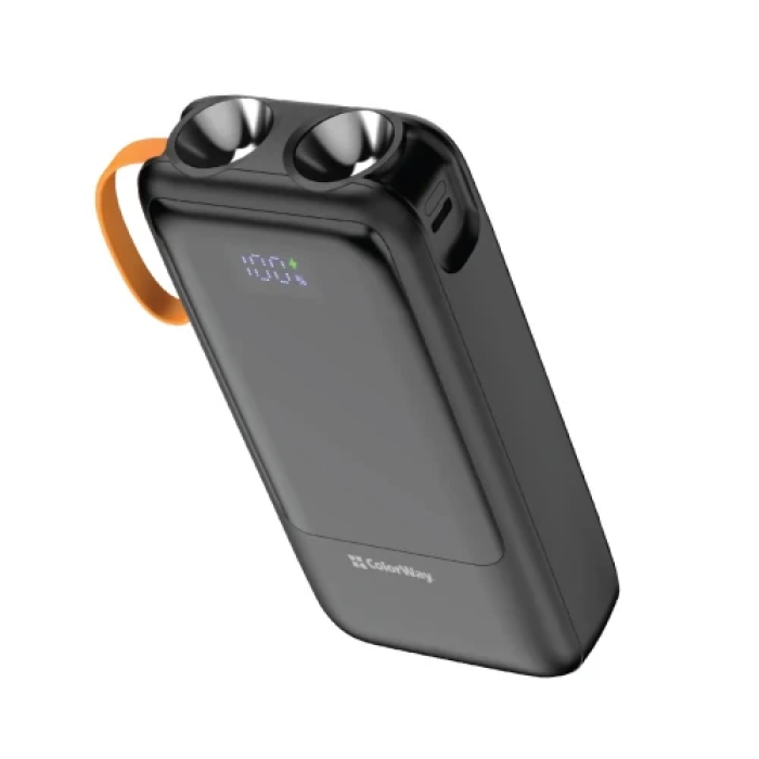 Повербанк ColorWay PowerHub на 20000 мА·год із цифровим дисплеєм