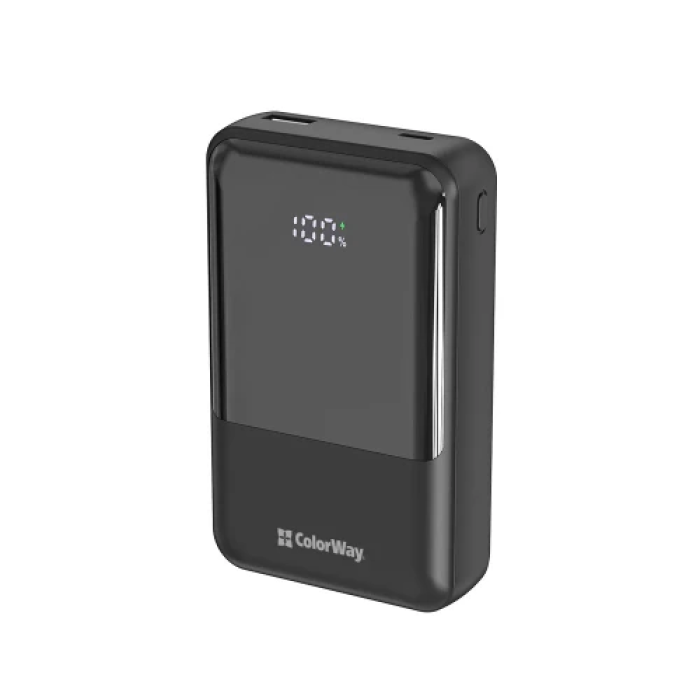 Повербанк ColorWay DigiPower на 20 000 мА·год, 45 Вт, чорний