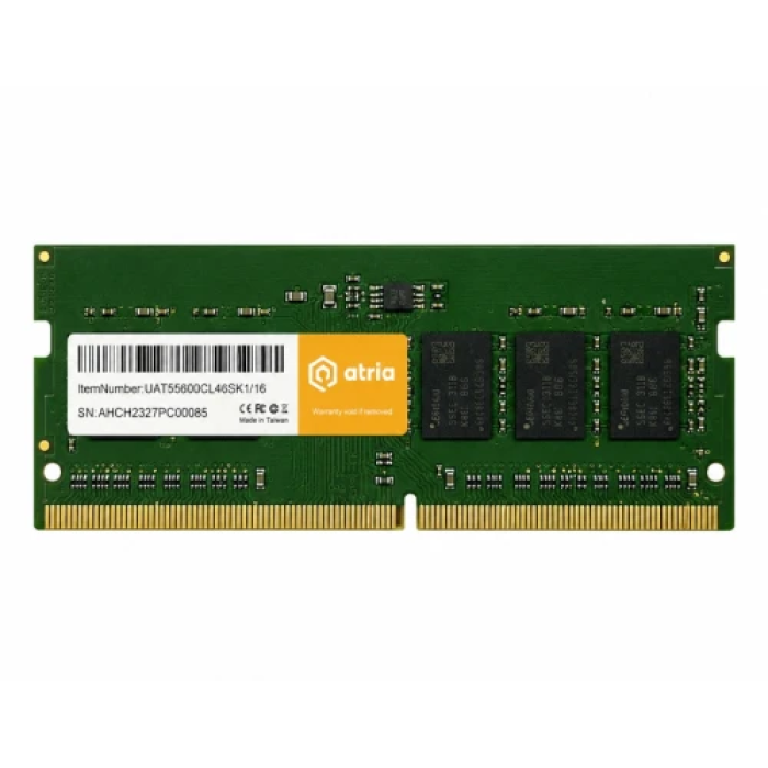 Модуль оперативної пам’яті Atria 16 ГБ DDR5 5600 МГц для ноутбука