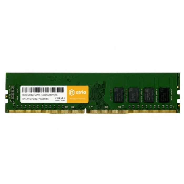 Оперативна пам’ять Atria UAT56000CL46K1/16 DDR5 16 ГБ 6000 МГц