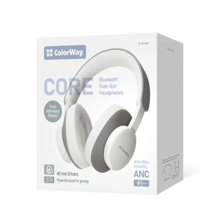 Бездротова гарнітура ColorWay CORE з ANC та Bluetooth 6.0
