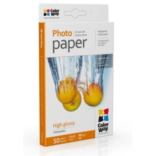 Фотопапір (папір для фотографій) ColorWay глянсовий A6 (10×15 см), 180 г/м², 50 аркушів