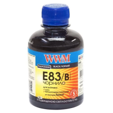 Чорнило для принтера (заправне чорнило) WWM E83/B Black, 200 мл