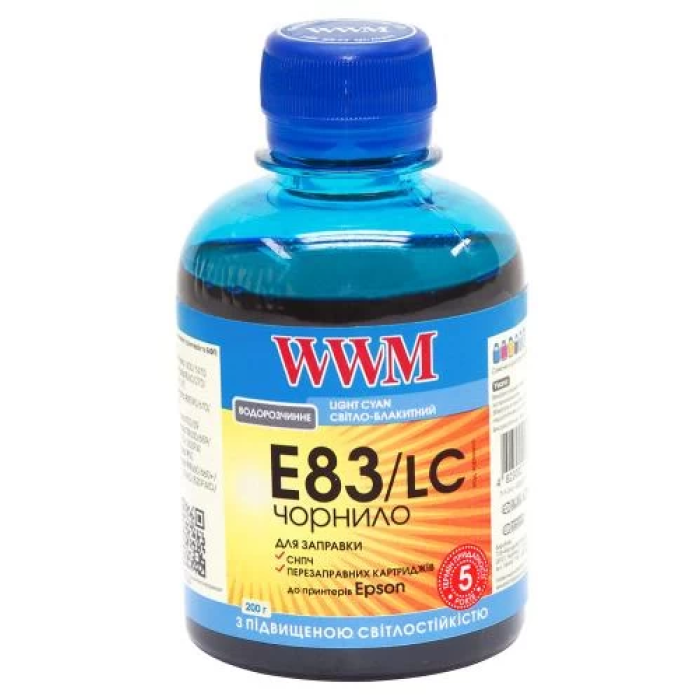 Чорнило WWM Light Cyan 200 мл для Epson Stylus Photo