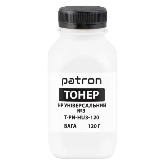 Універсальний чорний тонер Patron для принтерів HP, 120 г