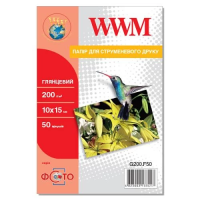 Фотопапір (глянсовий папір) WWM G200.F50 A6, 200 г/м², 50 аркушів