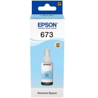 Чорнило Epson 673, Light Cyan, для L800/805/810/850/1800, 70 мл (C13T67354A)