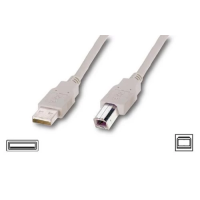 Кабель USB для принтера (USB-кабель) Atcom 8099 3 м, білий
