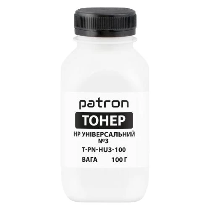 Чорний тонерний порошок Patron HP Universal №3, 100 г