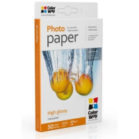 Фотопапір (папір для фотографій) ColorWay глянсовий A6, 200 г/м², 50 арк.